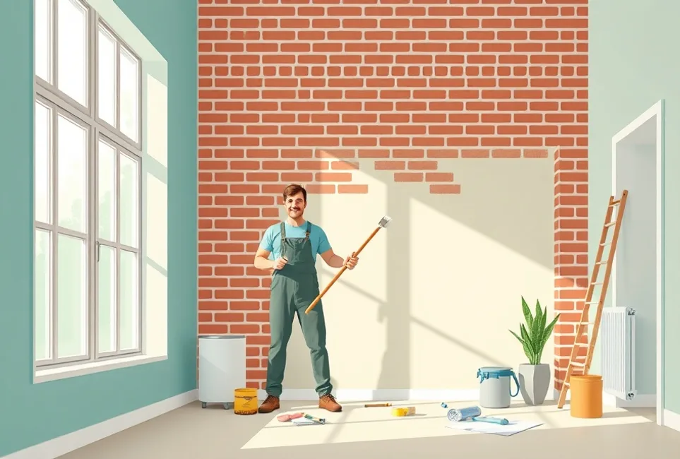 Intérieur rénové après travaux de peinture à Castelsarrasin